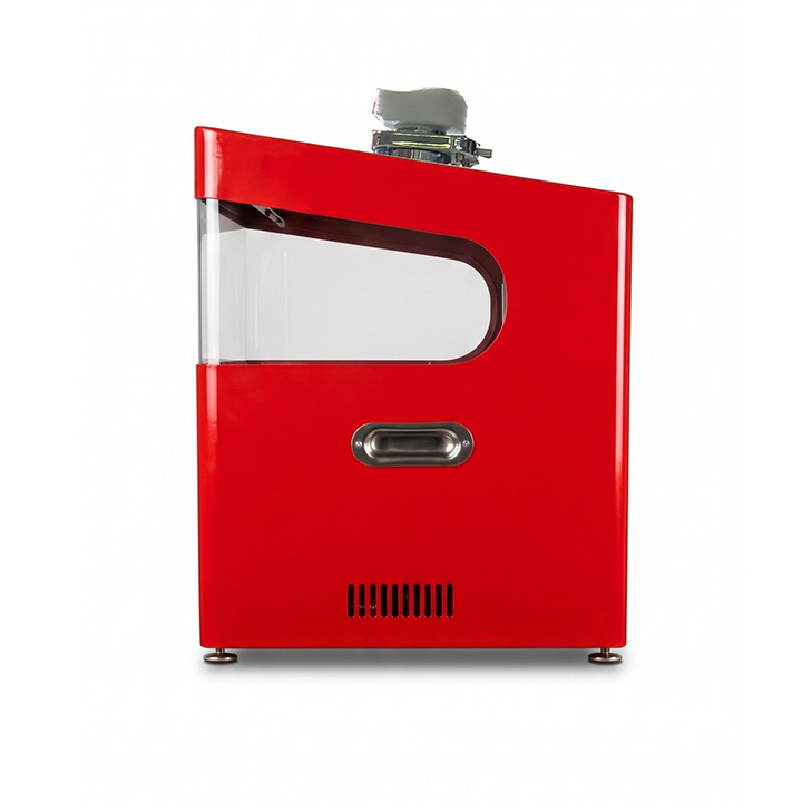 Red Desktop Bingo Blower with Aluminum Travel Case